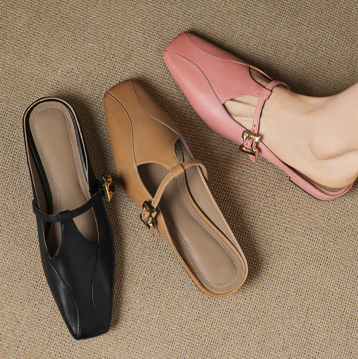 Keva | Leather Mules
