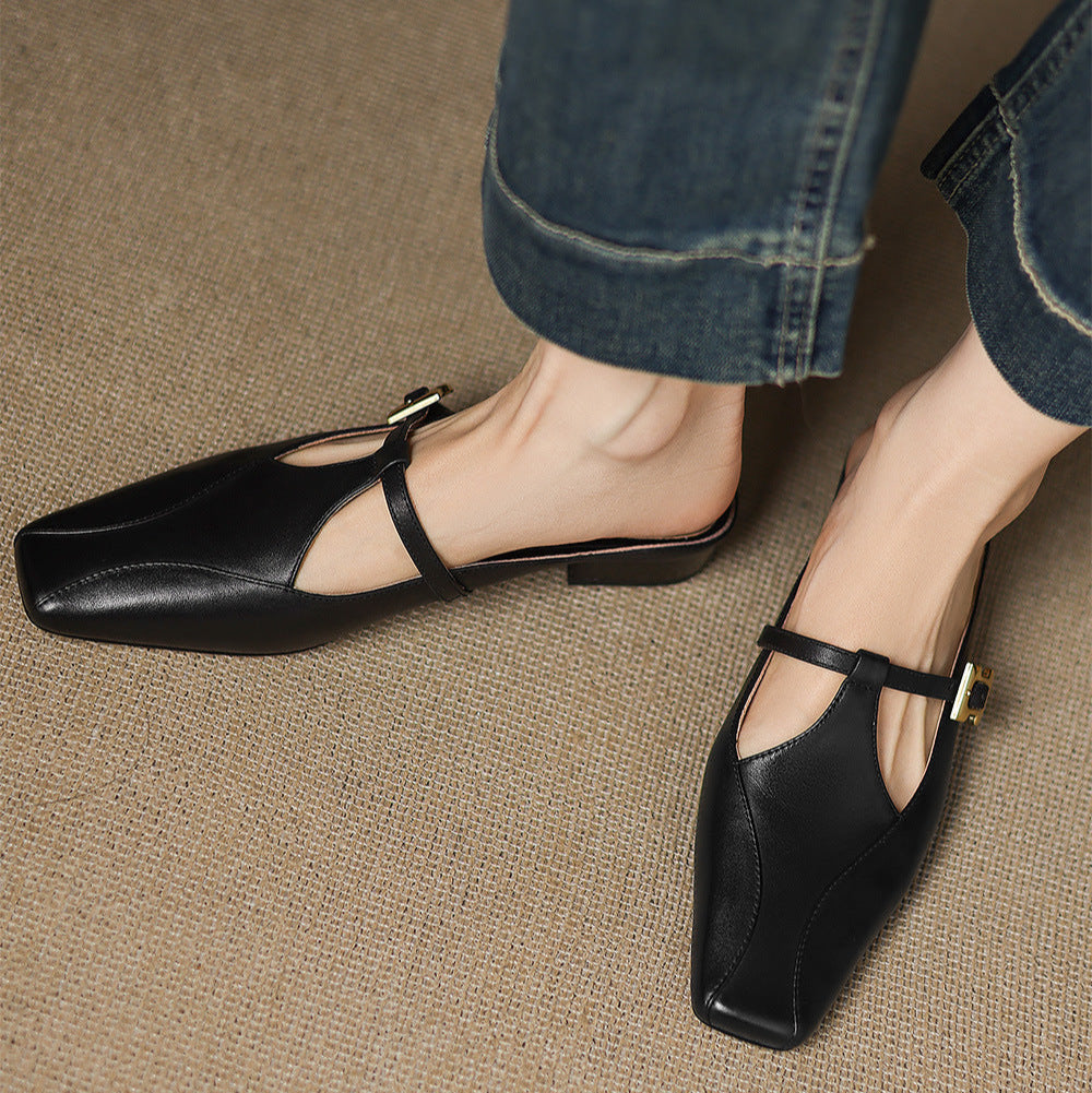 Keva | Leather Mules