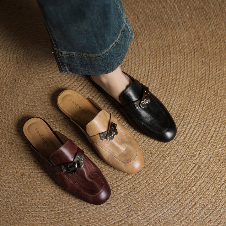 Carla | Leather Mules