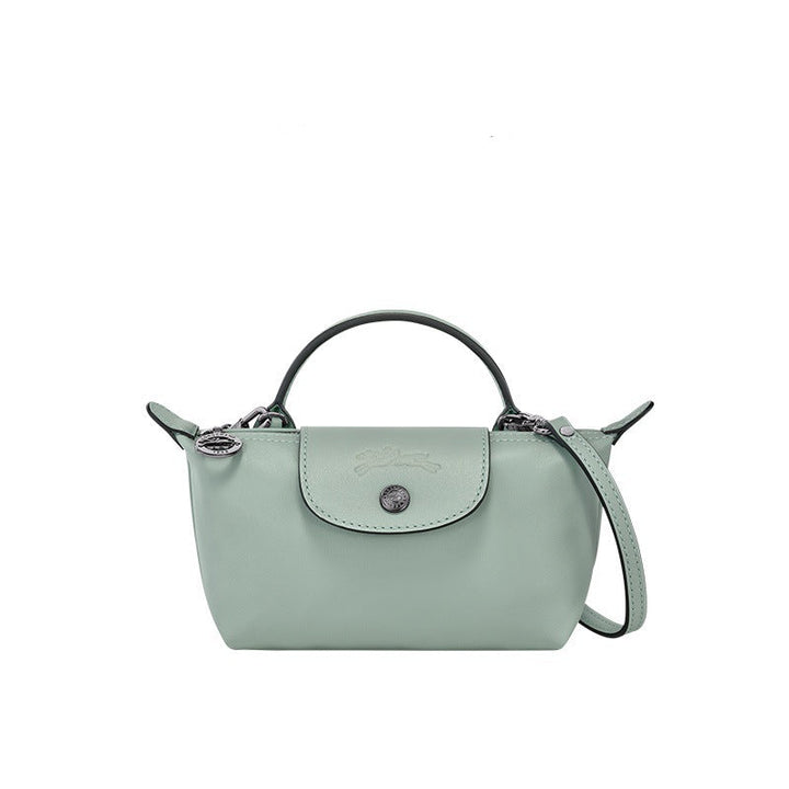 Mini Leather Bag Longchamp - Light Blue
