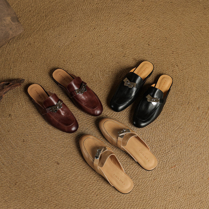 Carla | Leather Mules