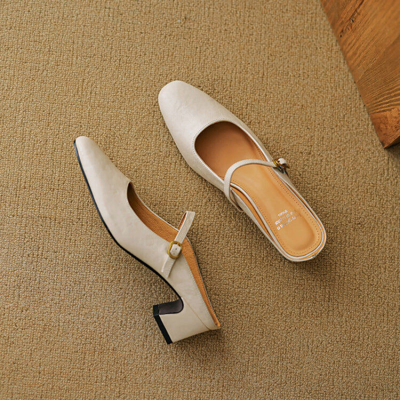 Vian | Leather Mules