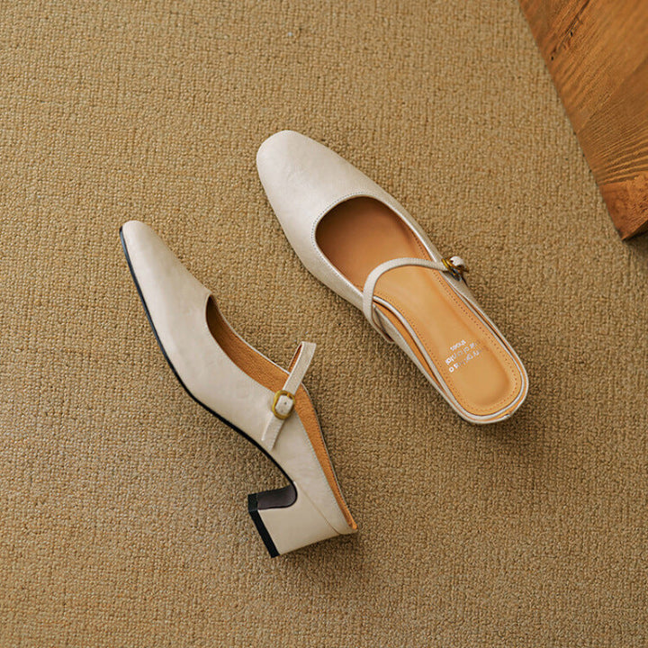 Vian | Leather Mules
