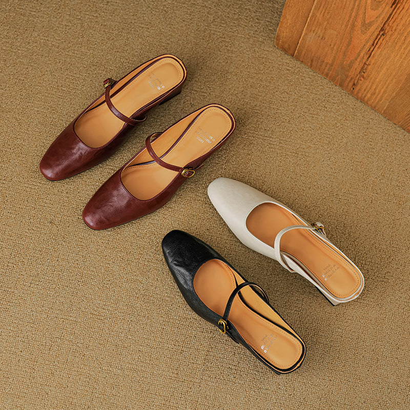 Vian | Leather Mules