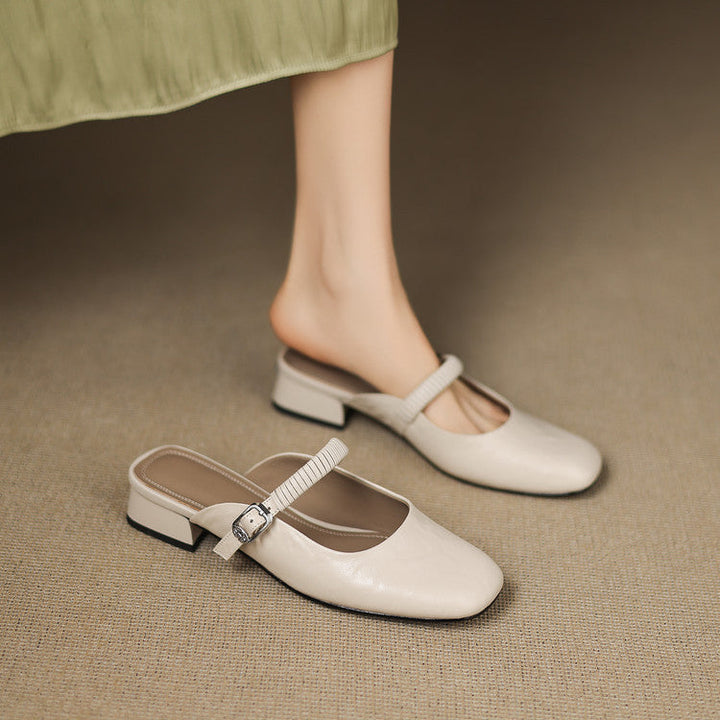 Novie | Leather Mules
