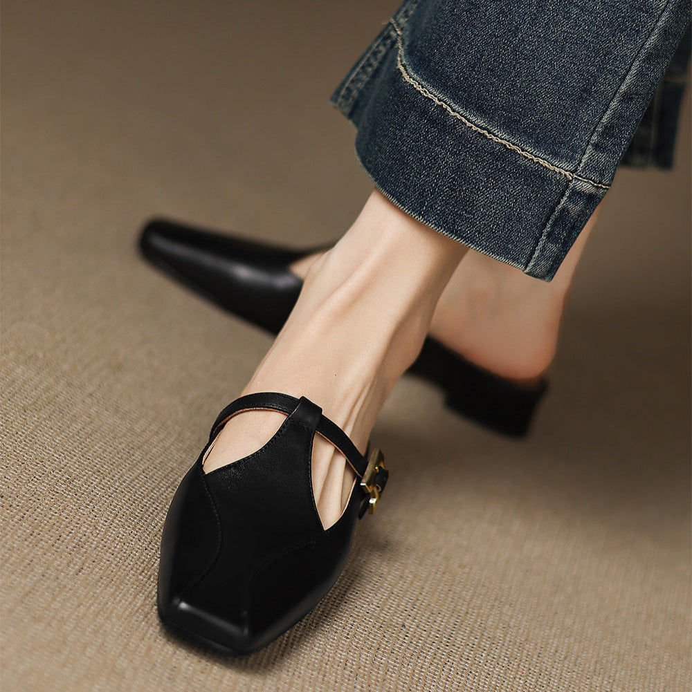 Keva | Leather Mules