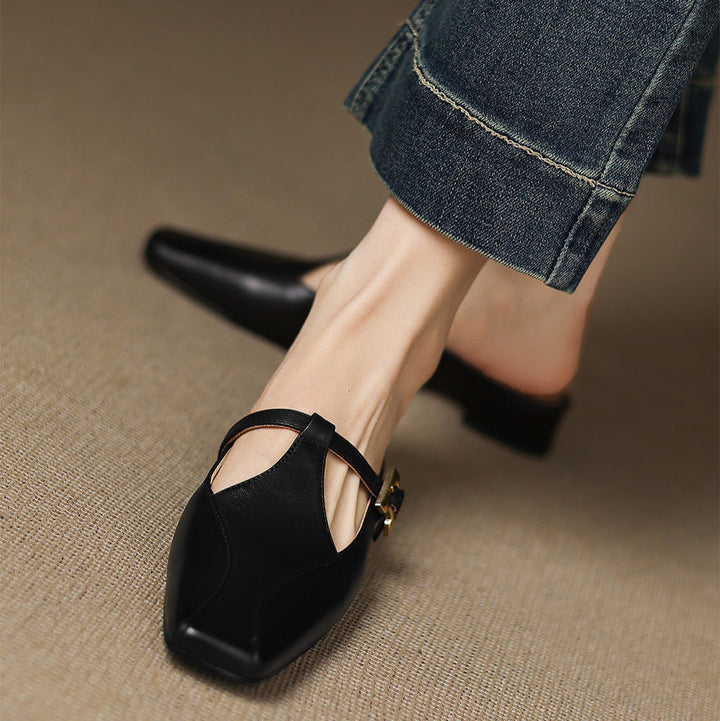 Keva | Leather Mules