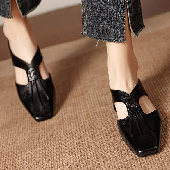Olene | Leather Mules