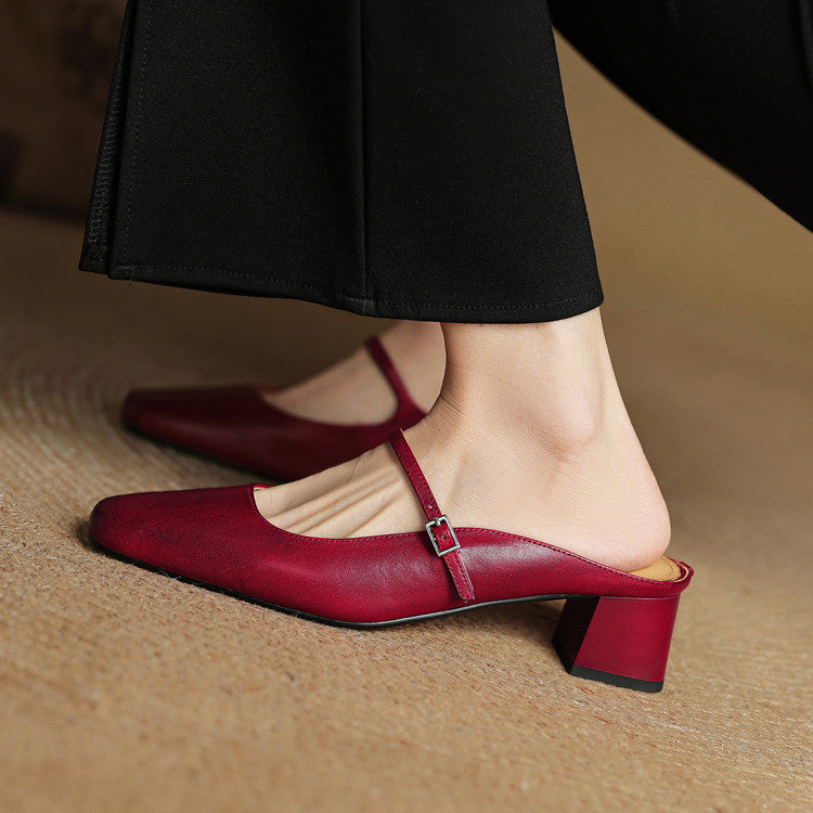 Esmer | Leather Mules