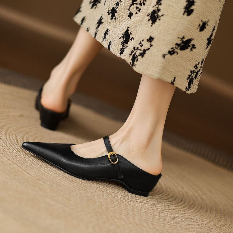 Neok | Leather Mules