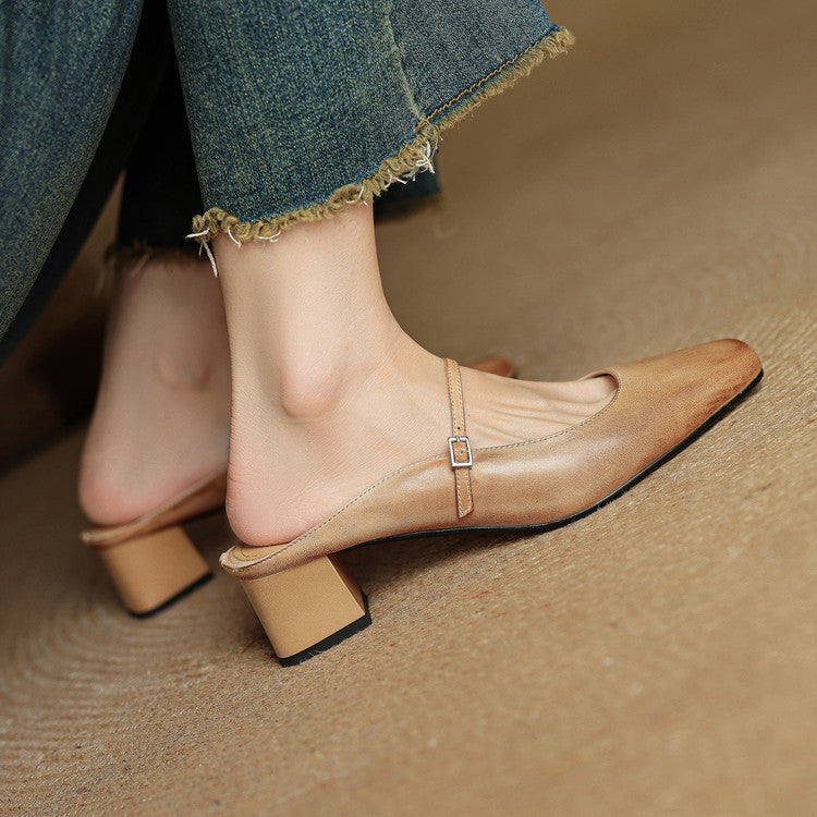 Esmer | Leather Mules