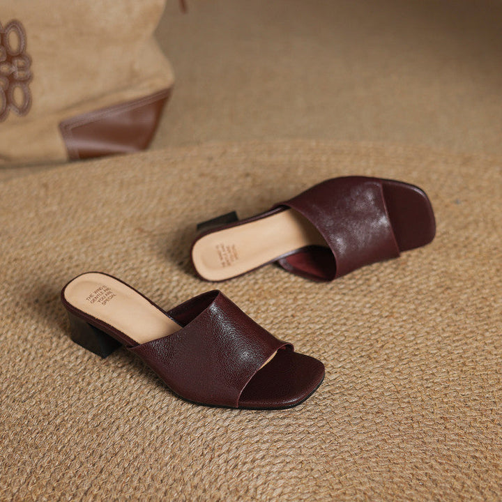 Avena | Leather Mules
