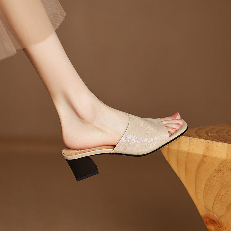 Avena | Leather Mules