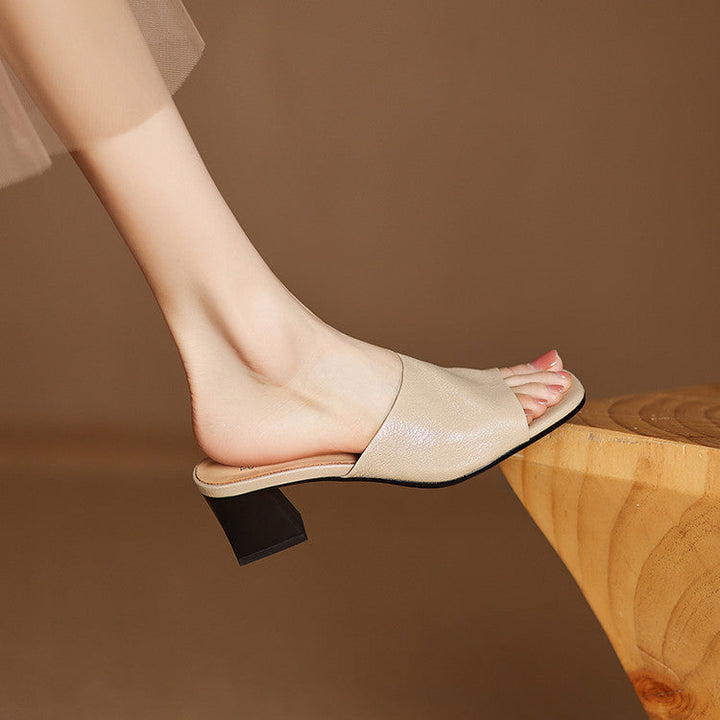 Avena | Leather Mules