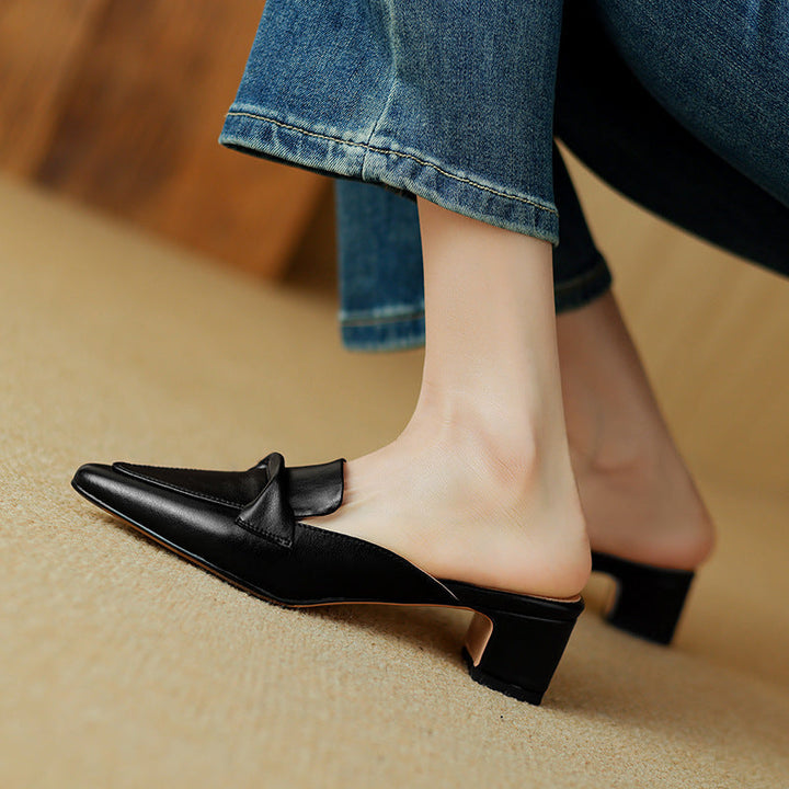 Erlen | Leather Mules
