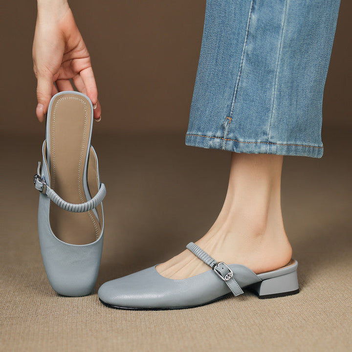 Novie | Leather Mules