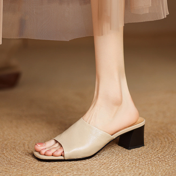 Avena | Leather Mules