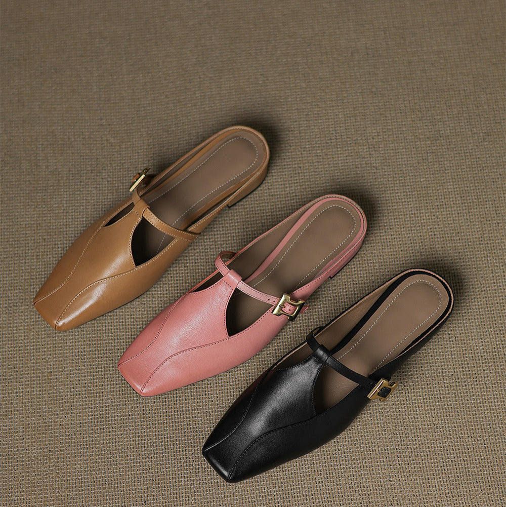 Keva | Leather Mules