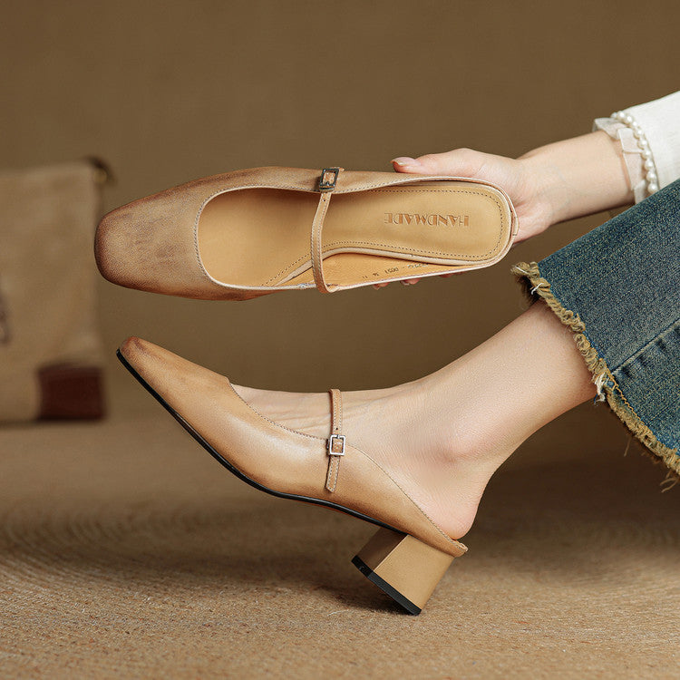 Esmer | Leather Mules