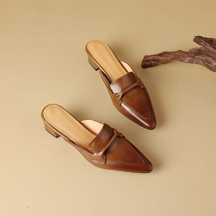 Erlen | Leather Mules