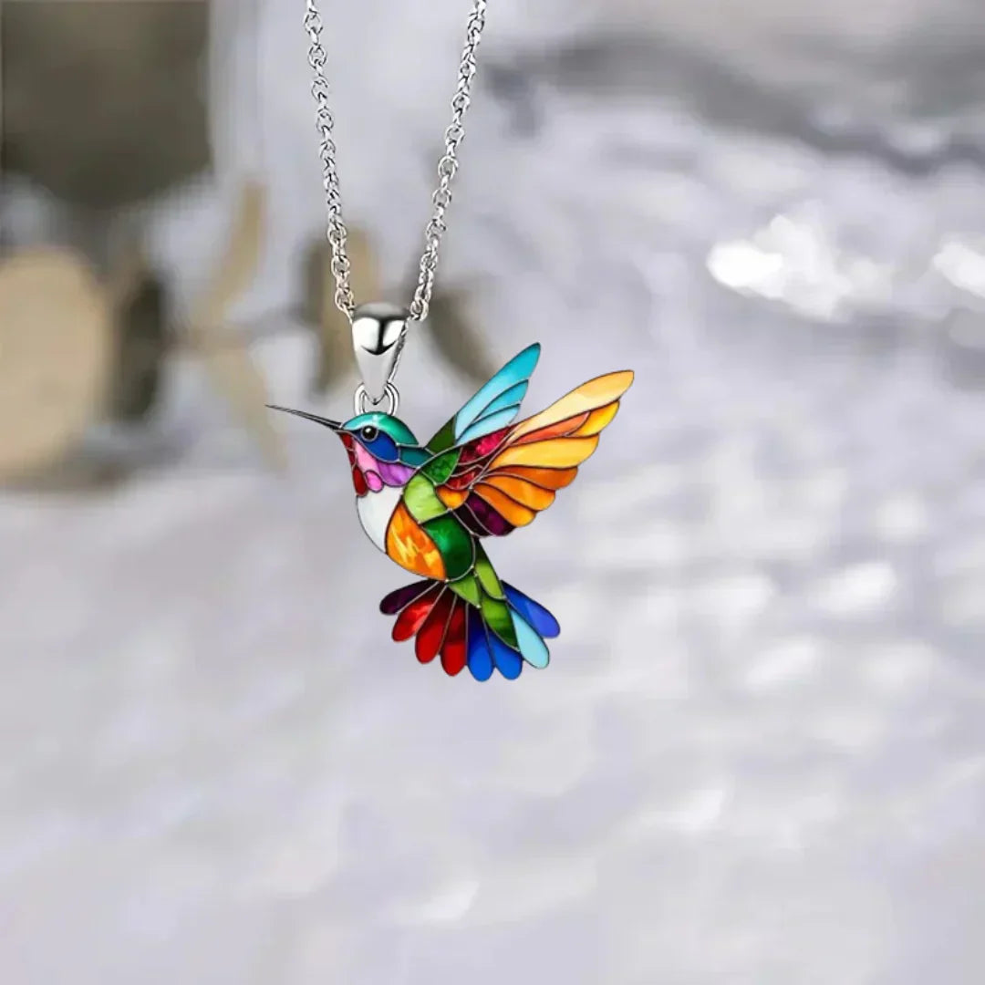 Necklace with "Hummingbird" Pendant – Celebrate Joy and Freedom