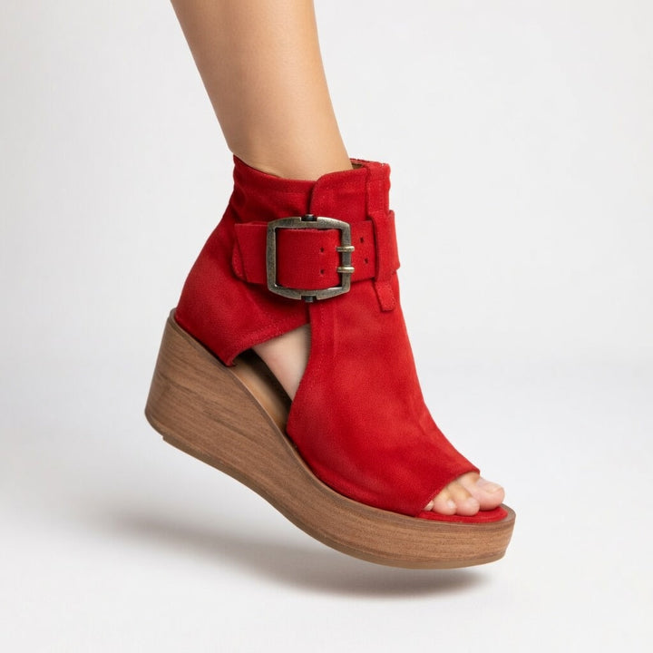 Wedge Open Boots Lila