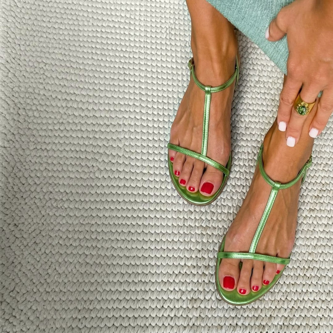 Rosalba | Golden Sandals for Spring – Solar Elegance