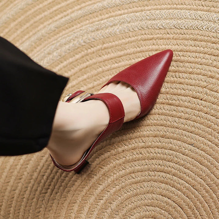 Garnet | Leather Mules