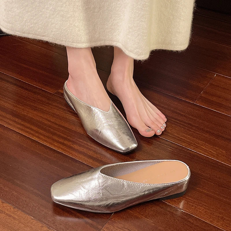 Lyra | Leather Mules