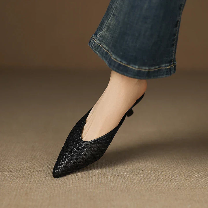 Olivia | Leather Mules