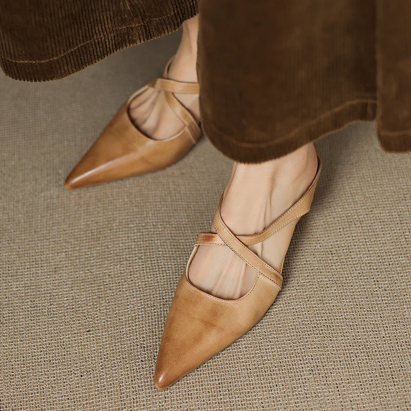 Aluna | Leather Mules