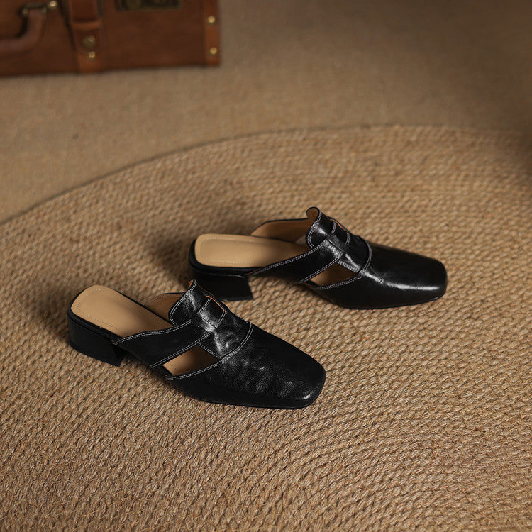 Ivora | Leather Mules