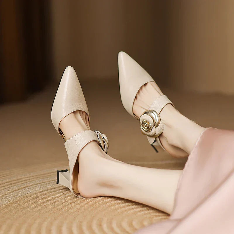 Garnet | Leather Mules