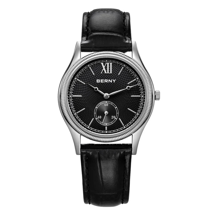 Berny Classic Leather Strap Watch, 38mm