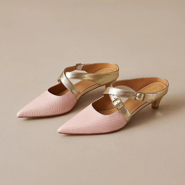 Zelle | Leather Mules
