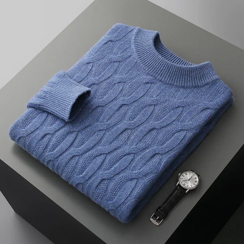 Galway Cable Knit Wool Sweater