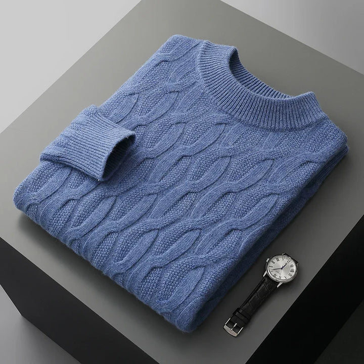 Galway Cable Knit Wool Sweater