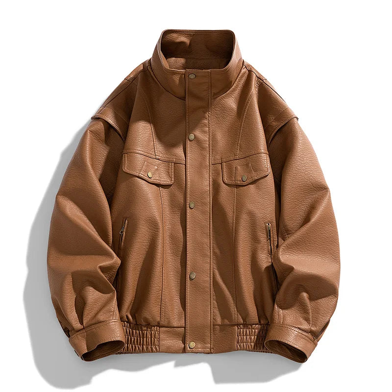 Calvin Leather Field Jacket