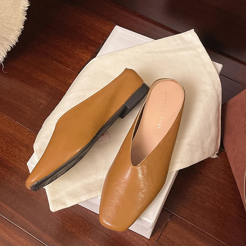Lyra | Leather Mules