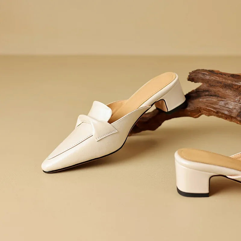 Alaya | Leather Mules