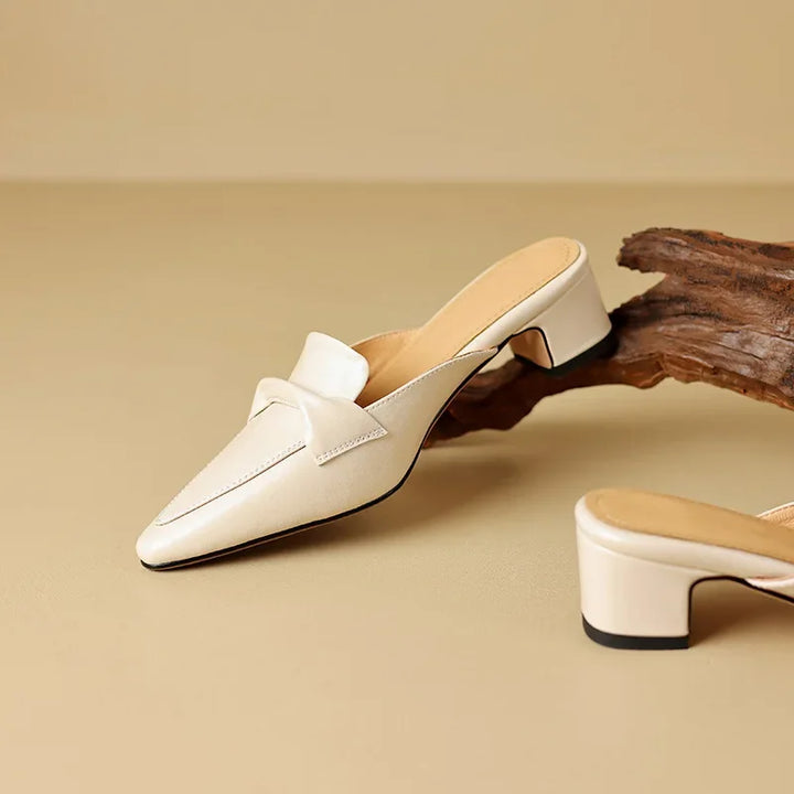 Alaya | Leather Mules