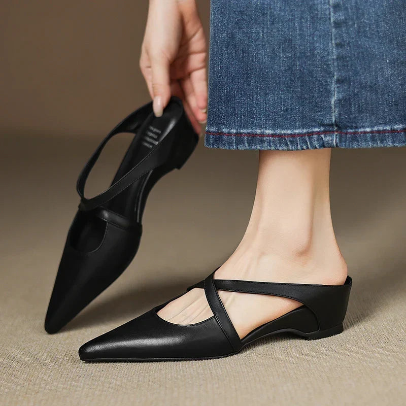 Aluna | Leather Mules