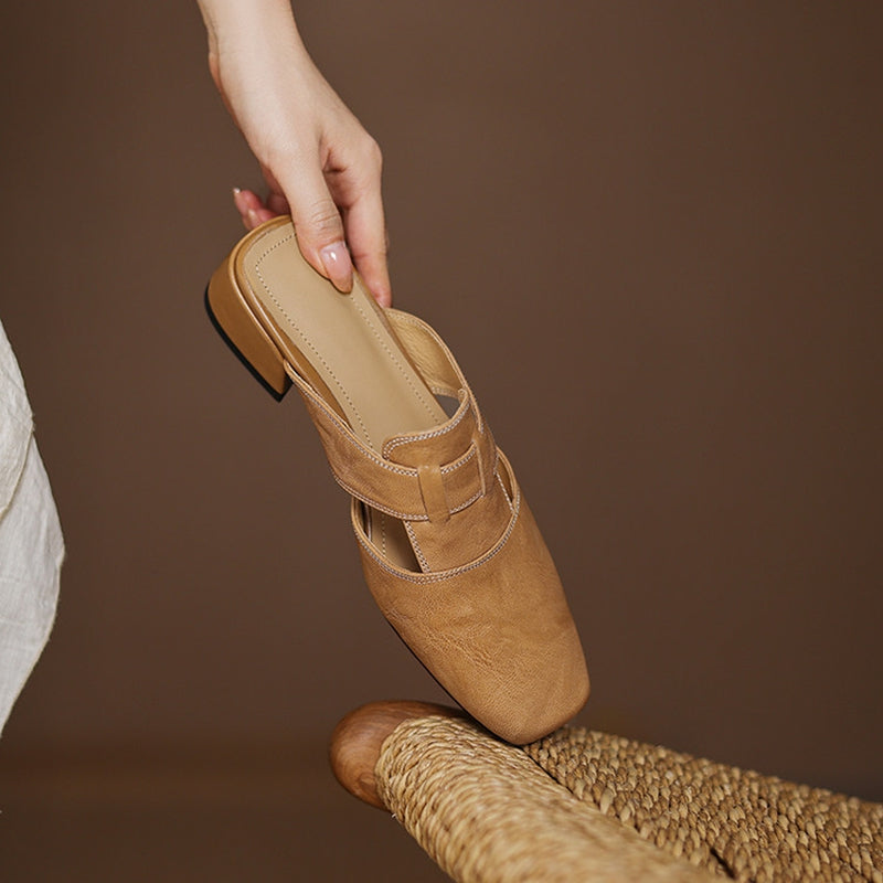 Ivora | Leather Mules