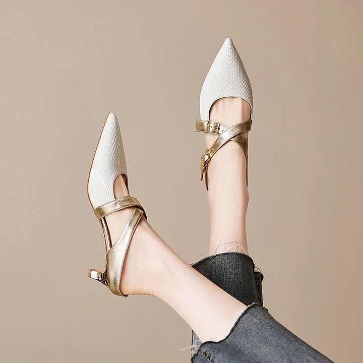 Zelle | Leather Mules