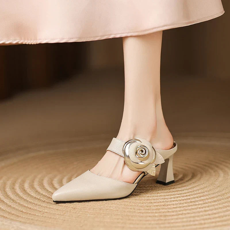 Garnet | Leather Mules