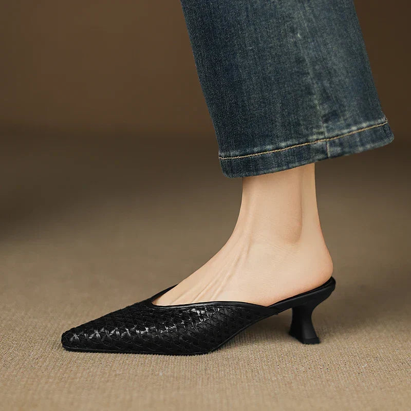 Olivia | Leather Mules