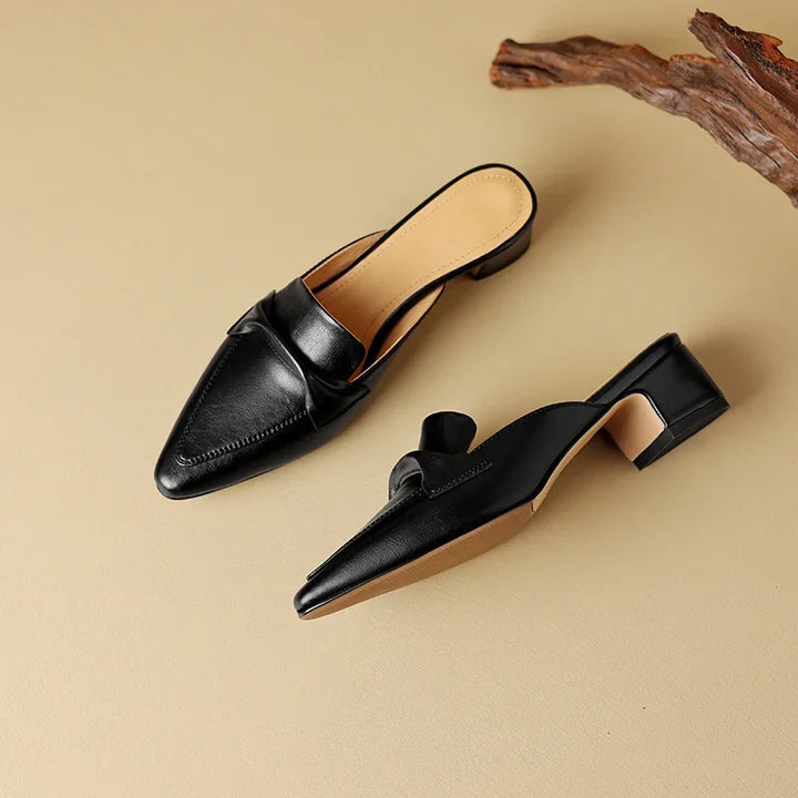 Alaya | Leather Mules