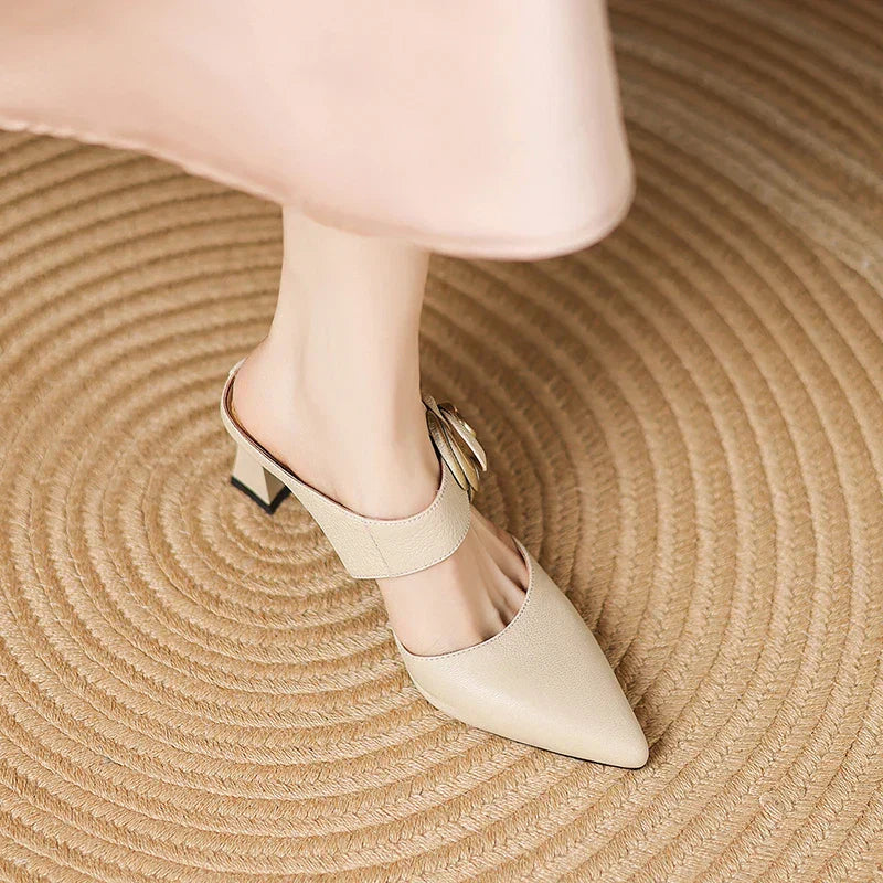 Garnet | Leather Mules