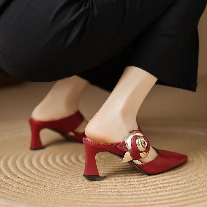 Garnet | Leather Mules