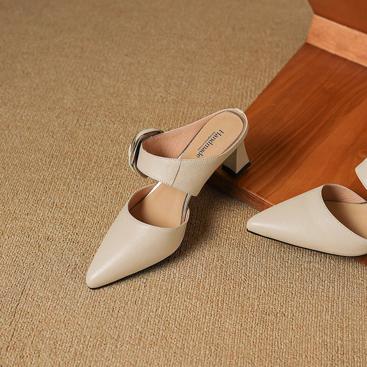 Garnet | Leather Mules